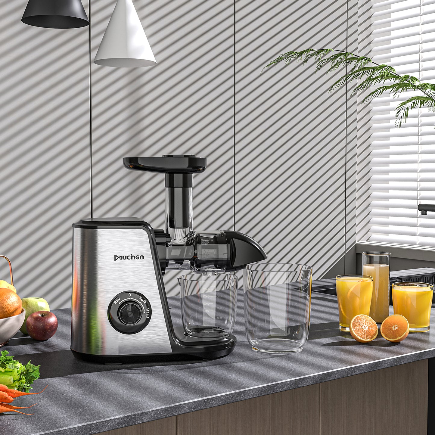 Muchen Entsafter ZM1505-Silber